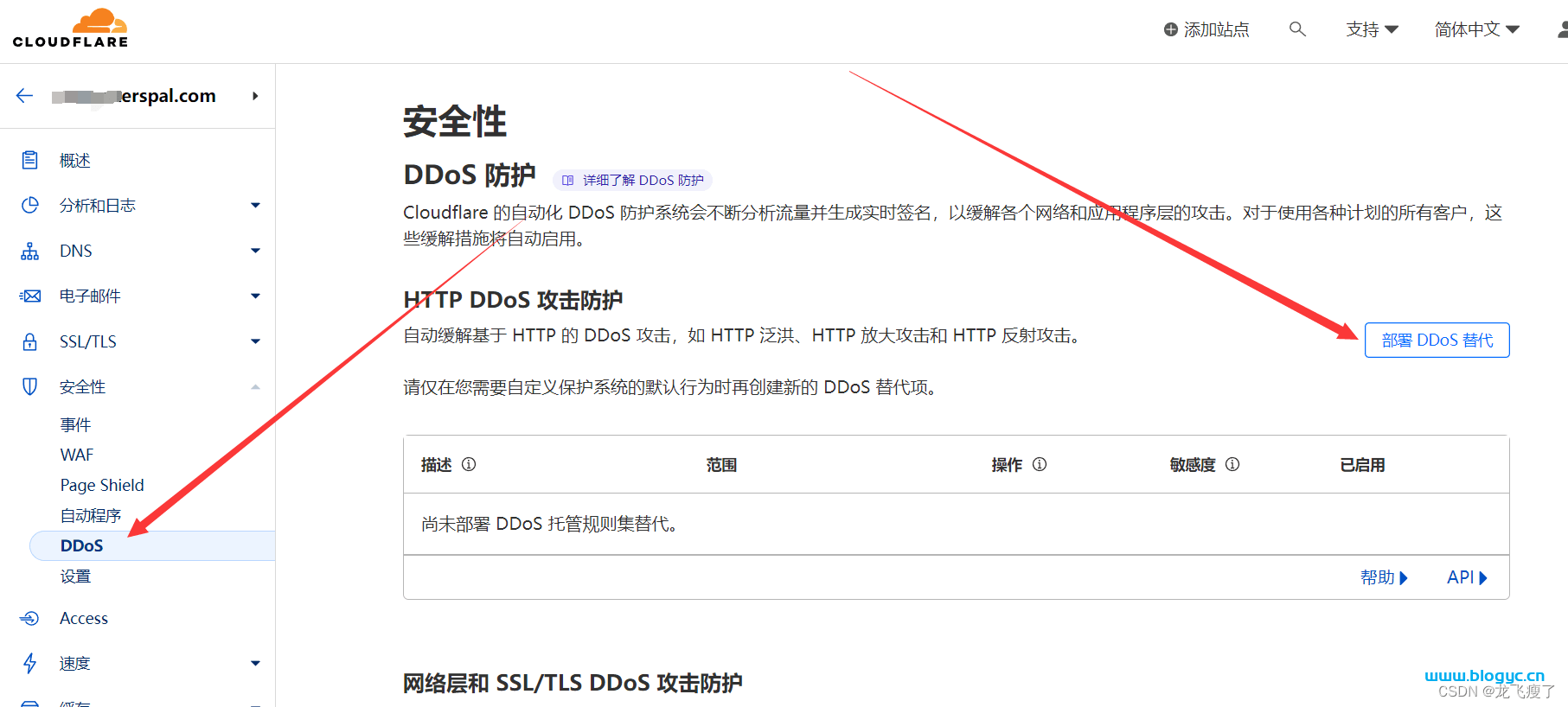 使用cloudflare防御DDOS和CC攻击的设置方法-洋葱Blog-专注于WordPress分享